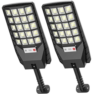 Solar Lights Outdoor - 320° Wide Angle Solar Street Lights Outdoor IP66 Water... - Picture 1 of 9