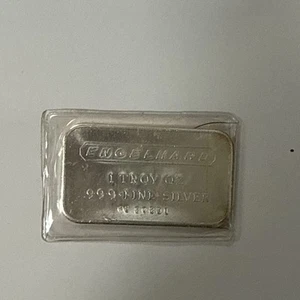ENGELHARD -1 TROY OZ .999 SILVER BAR IN PLASTIC - Picture 1 of 3