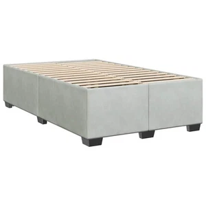 Bed Frame without Mattress Upholstered Platform Base Bedroom Velvet vidaXL - Picture 1 of 45