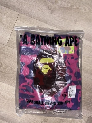Bathing Ape Bape Purple Camo Full Zip Hoodie Size Medium Brand New  - Image 1 of 3