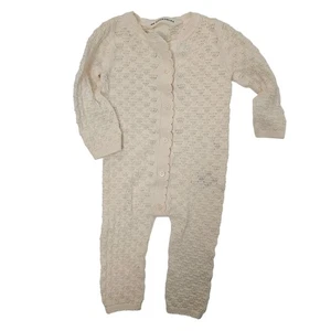 Mono H&M Adorables Pointelle Algodón Bebé Crema 3 Meses Casa Atemporal - Imagen 1 de 8