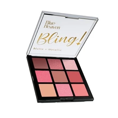 Blue Heaven Bling 9 in 1 Eyeshadow Palette | Highly Pigmented and Easily Blendab - Image 1 of 4