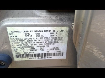 (LOCAL PICKUP ONLY) Front Bumper Without Fog Lamps Fits 00-01 ALTIMA 700734 - Image 1 of 4