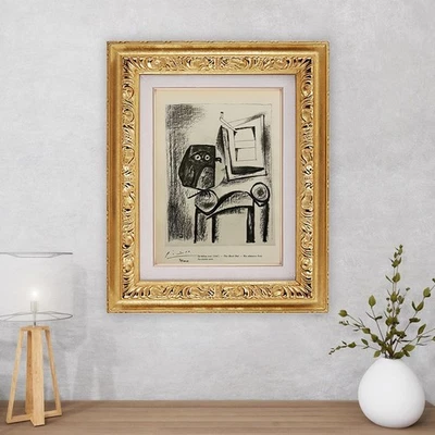 Litografía original firmada de Pablo Picasso, certificado de autenticidad y tasación por $3.500 USD!. Foto 1 de 4