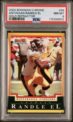 2004 Bowman Chrome Gold /50 Antwaan Randle EL Steelers #66 PSA 8 POP 2 🥇🔥 - Image 1 of 2