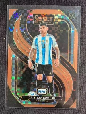 2024-25 Panini Select FIFA Prizm Cristian Romero Mezzanine Bronze Checker #48/75 - Image 1 of 2