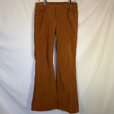 Soft Surroundings Corduroy Pants Rust Sz 6 Flare Leg Fitted Waist Retro Cozy H1 - Image 1 of 4