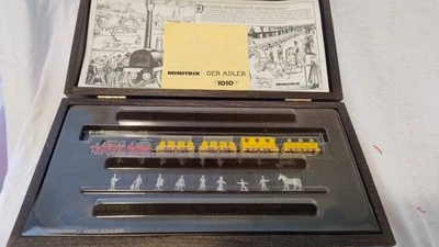 Minitrix N 51101000 Zug mit Dampflok „Der Adler“ in Holzbox - (Mängel s.Beschr.) - Bild 1 von 4