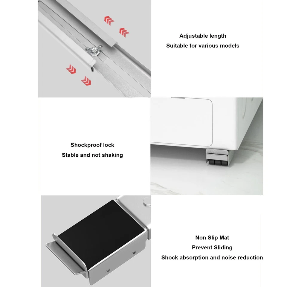 2 комплекта мобильных роликовых кронштейнов мебель с поднятым основанием движущиеся колеса - Изображение 1 из 4