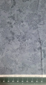 4 Yards, Modastoff Portobello Market 3 SCHWESTERN #3940 grau geblümt - Bild 1 von 1