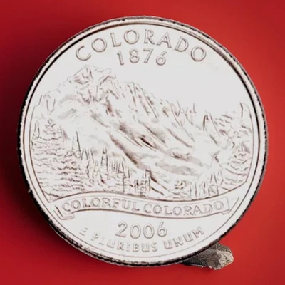 2006-S Colorado State Quarter Gem PROOF Cameo CN-Clad Coin Fast S&H W/Track 2777 - Image 1 of 4
