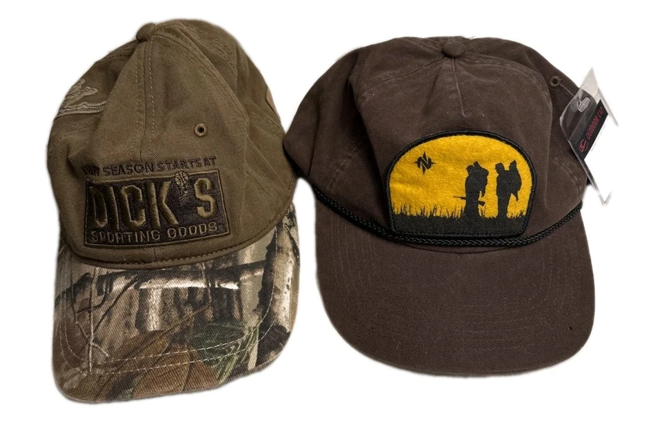 Dicks Hat And Nomad Cap Exclusive Samples OOAK Lot Of 2 Mens Hunting Outdoors    - Image 1 of 4