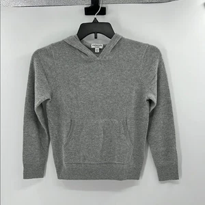 Crewcuts Kids' cashmere pullover hoodie - Heathered Gray - Large (10-11) - NWOT - Picture 1 of 7