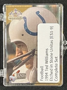 1994 Ted Williams Etched in Stone Unitas Complete Set (ES1-9) Johnny Unitas - Bild 1 von 19