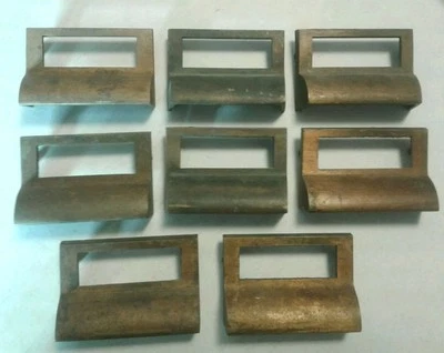 Antique / Vintage Bin Pulls Drawer  Apothecary Pulls Handles Hardware Lot of 8 - Image 1 of 4