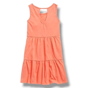 Youth Old Navy Summer Peach Dress Size L (10/12) S/757271-02 Sleeveless Tiered  - Picture 1 of 1
