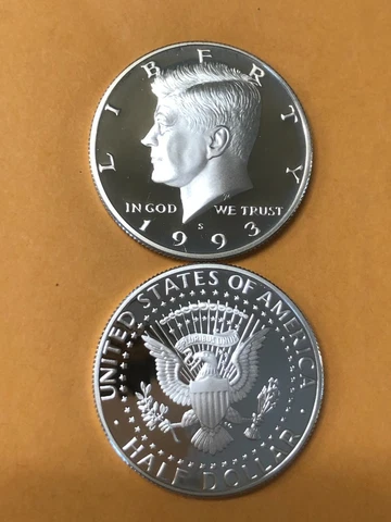 1993 S SILVER GEM PROOF KENNEDY HALF DOLLAR. THIS IS REALLY NICE! HIGH GRADE! Cover