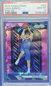 2018 Panini Prizm⚡Luka Doncic Rookie⚡RC #280🎀PINK ICE Prizm⚡PSA 10 Gem Mint💎 - Picture 1 of 2