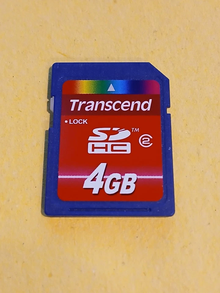 TRANSCEND SDHC  4GB CLASS 2 CARD - Image 1 of 1