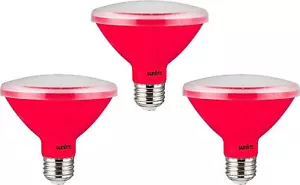 LED PAR30 Short Neck Colored Recessed Flood Light Bulb 8W(75W=) E26 Base 3-Pack - Picture 1 of 2