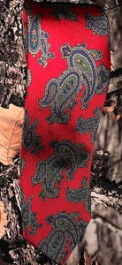 Corbata de seda roja cosida a mano para cachemira Robert Talbott para Nordstrom envío gratuito en excelente condición - Imagen 1 de 6