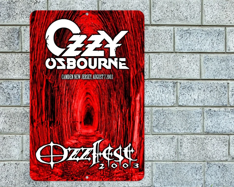 Ozzy Osbourne Sign Aluminum Metal 8"x12" Garage Man Cave Classic Rock - Image 1 of 1
