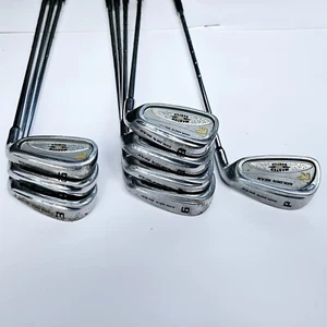GOLDEN BEAR MASTER SERIES GOLF CLUB IRON SET 3 4 5 6 7 8 9 PW RIGHT HAND USED X8 - Picture 1 of 20
