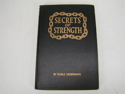 Secrets Of Strength, by Earle Liederman Bodybuilding 1929 GAY INTREST FREE SHIP - Image 1 of 4