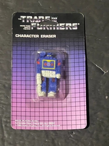 VINTAGE 1985 SPINDEX TRANSFORMERS SOUNDWAVE COLLECTABLE ERASER AS SHOWN NOS Cover