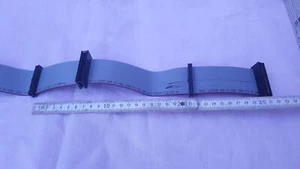 Floppy-Laufwerk- Flachbandkabel 100 cm 2 * 5,25 , 3 * 3,5" Abgriffe - Bild 1 von 3