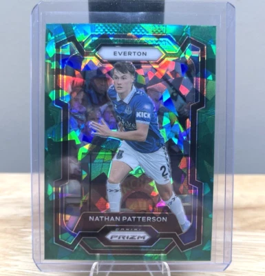 2023-24 Panini Prizm EPL NATHAN PATTERSON Green Ice SSP Everton FC #264 - Image 1 of 2