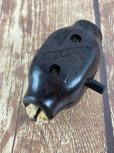 Vintage PAULDING Bakelite INLINE Push Thru Switch # 1000 - Picture 1 of 10