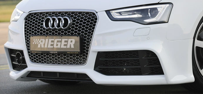 Alerón de parachoques delantero genuino Rieger AUDI S5 A5 B8 2013-2016 versión Facelift NUEVO Foto 1 de 1