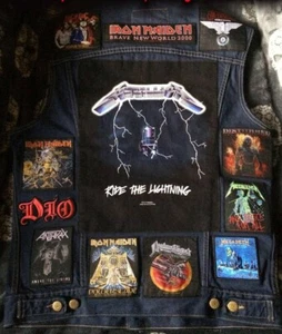 Custom Battle Jacket w/ Your Personal Patch Collection Doom Metal Death Thrash - Picture 1 of 12
