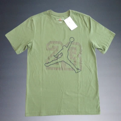 NIKE JORDAN FLIGHTESSENTIALS ГРАФИЧЕСКИЙ ФУТБОЛКА LT ОЛИВКОВЫЙ ЗЕЛЕНЫЙ SZ S FB7394-340 НОВЫЙ С ЯРЛЫКАМИ - Изображение 1 из 2