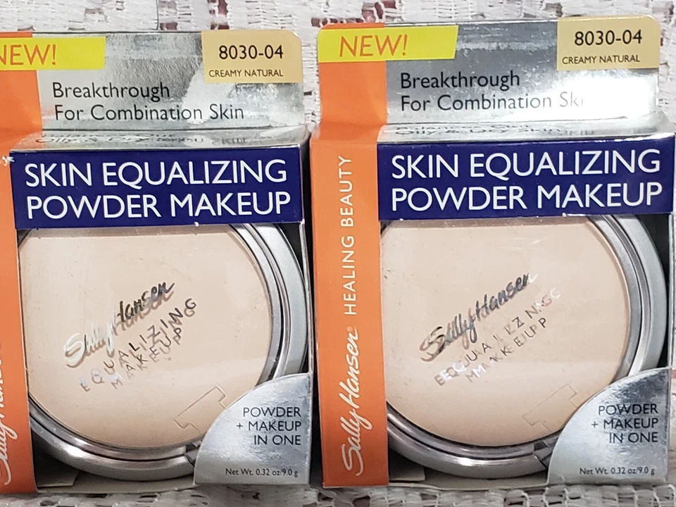 X2--Sally Hansen  Skin Equalizing Powder Makeup- Creamy Natural # 8030-04 nib - Image 1 of 1