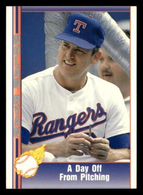 Day Off from Pitching 1991 Pacific Nolan Ryan Texas Express I  Card #96 - Image 1 of 2