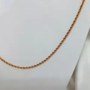 Cordón cadena 2mm oro rosa 585/14kt collar NUEVO - Imagen 1 de 5