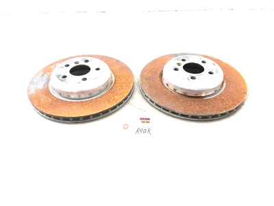 2016-2022 BMW 750i 740i M-SPORT G12 RWD LEFT RIGHT REAR BRAKE ROTOR DISC X2 OEM - Image 1 of 4