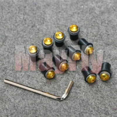 Kit de tornillos de pernos de parabrisas aptos para CBR600RR CBR1000RR CBR900RR VFR Foto 1 de 4