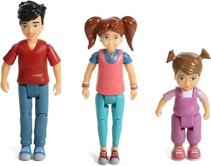 Sweet Li'L Family Dollhouse People Set of 3 Action Figure Set: Boy, Girl, and To - Picture 1 of 6