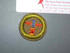 Insignia de mérito Boy Scout talla en madera aprox. '36-45 bronceado estrecho 4363M - Imagen 1 de 1