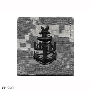 USN US Navy ACU Senior Chief Petty Officer SRCPO E-8 Rank Hook Back ~ Vanguard - Picture 1 of 1
