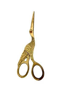Bird Brass Large Stork Crane Scissors Vintage Decor Gift - Picture 1 of 3