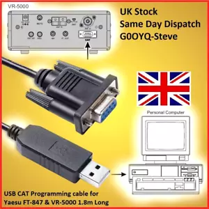USB CAT Programmierkabel für Yaesu FT-847 & VR-5000 - Bild 1 von 4