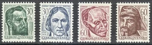 Czechoslovakia 1966 MNH Mi 1598-1601 Sc 1362-1365 Famous peoples ** - Photo 1 sur 1