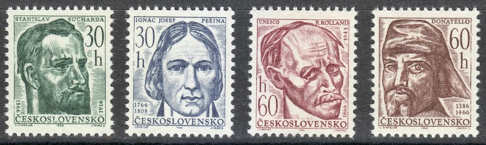 Checoslovaquia 1966 MNH Mi 1598-1601 Sc 1362-1365 Pueblos famosos ** Foto 1 de 1