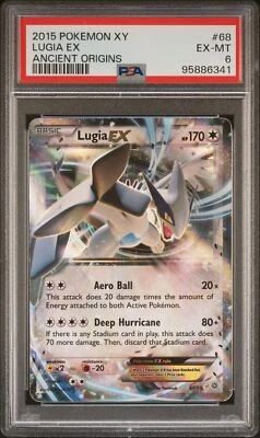 2015 POKEMON XY ANCIENT ORIGINS #68 LUGIA EX PSA 6 - Image 1 of 2