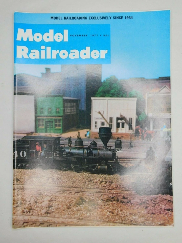 Model Railroader Trains Pacific Railway Tenshodo Roco NOV 1971 Vintage Magazine - Image 1 of 4