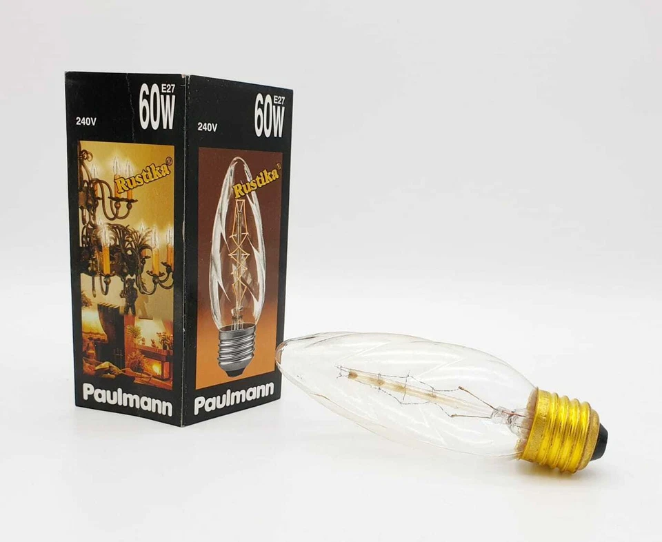 Paulmann RUSTIKA Riesenkerze Vielfachwendel 60W E27 klar 40x124mm VINTAGE - Bild 1 von 1